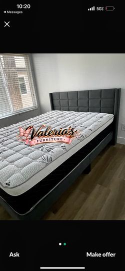 New Queen Bed Frame With Mattress