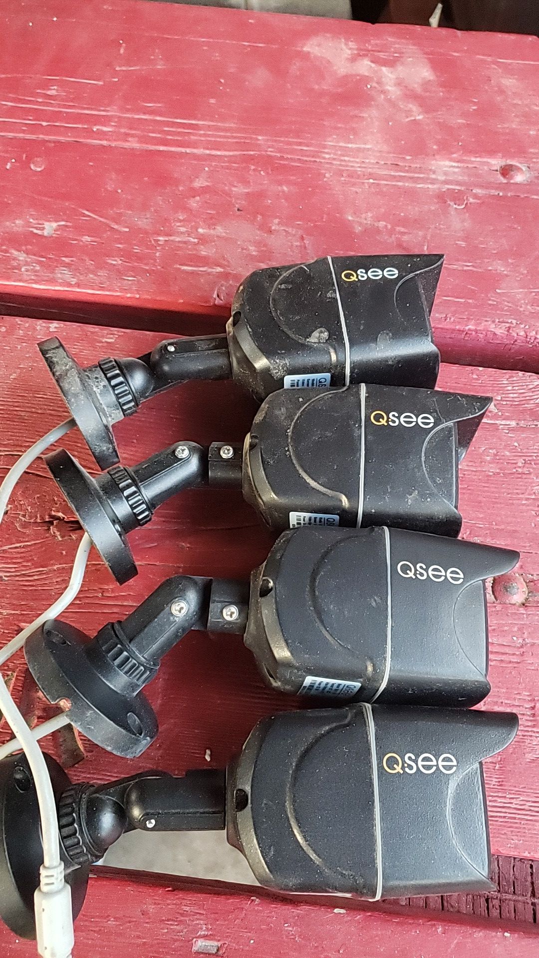 Q see cameras couple new ones, bunch of used ones . Came all from my older Security system