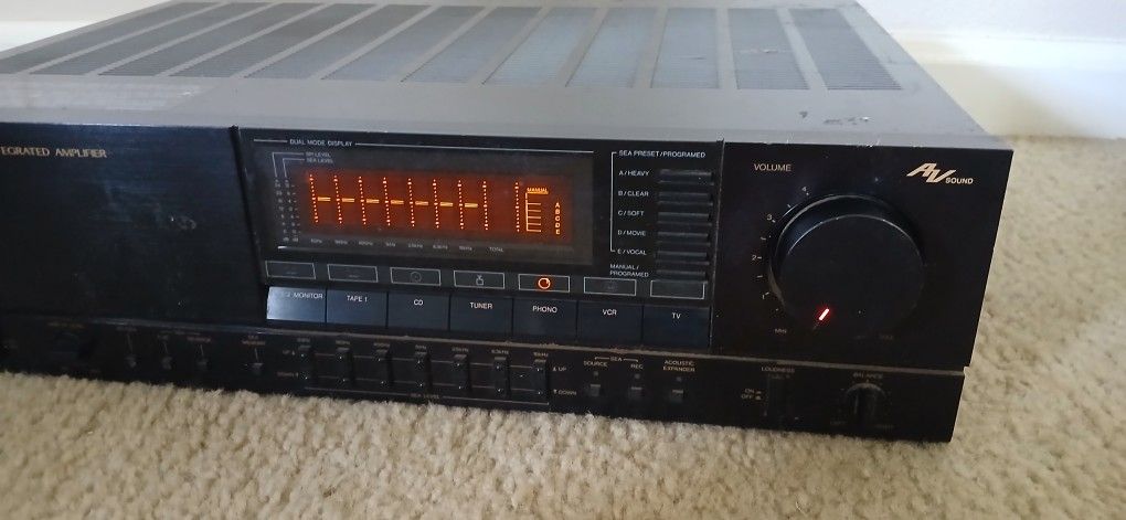Technics Sound System Audio Video Receiver Amp Amplifier Vintage