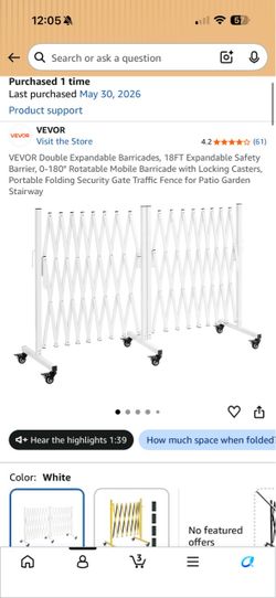 18 ft retractable gate