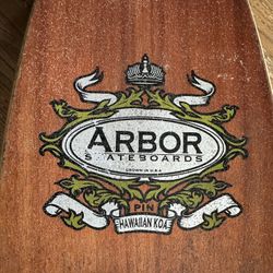 Arbor Pin Koa Longboard Skateboard