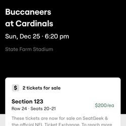 Cardinals  Vs Buccaneers  Christmas  Day 