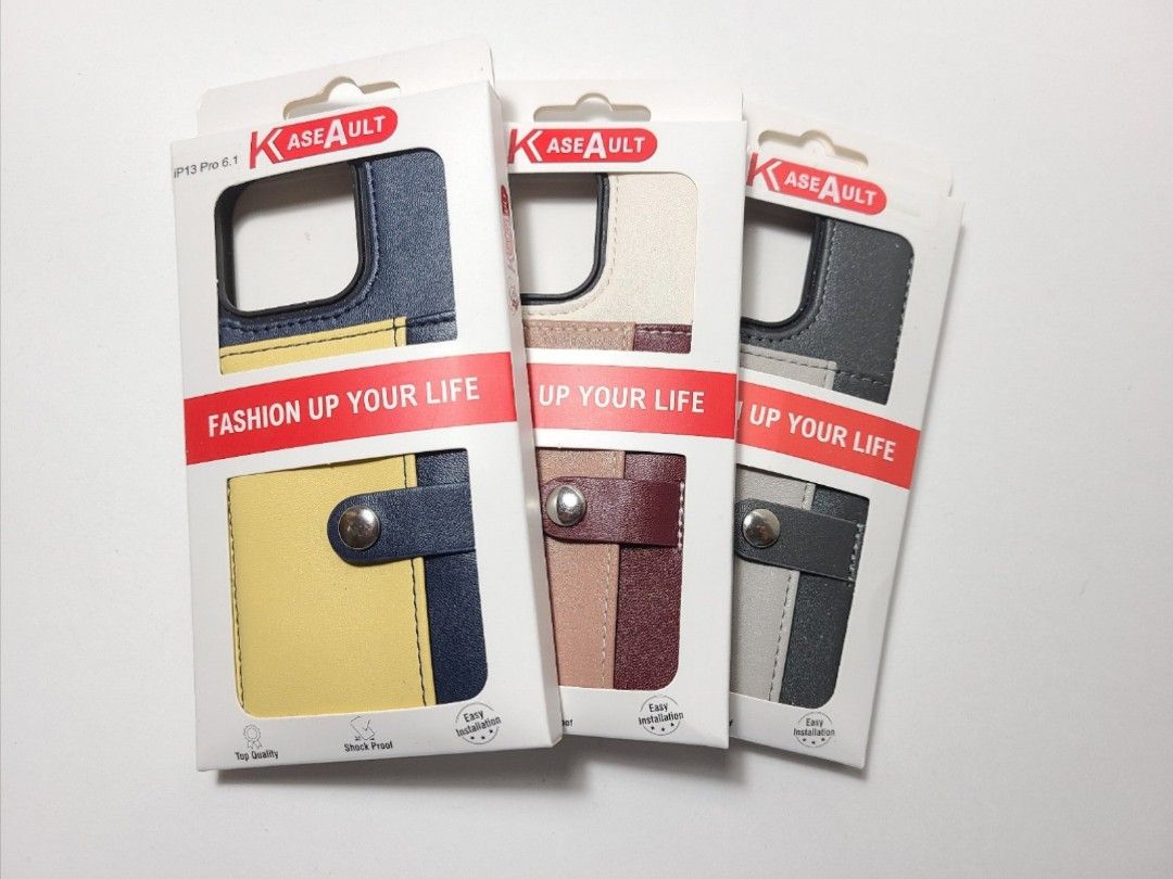 iPhone Leather Card Holder Shockproof Case 