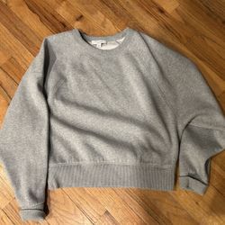 Ann Taylor grey crewneck sweatshirt Size Small 