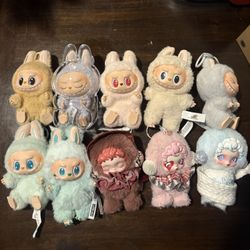 Labubu, skullpandas, and crybaby plush pendant