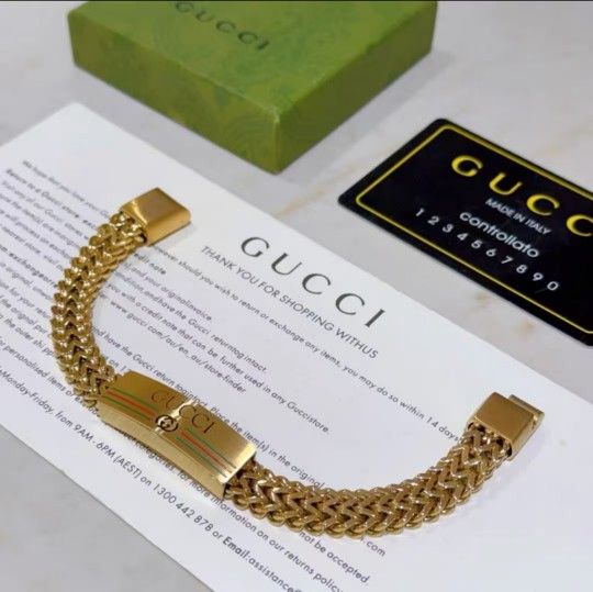 Gucci New Classic K Gold Bracelet Men And Women With Models Fashion Hundred Match Jewelry