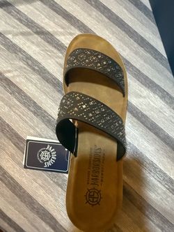 Harborsides Rhinestone Slide Sandals