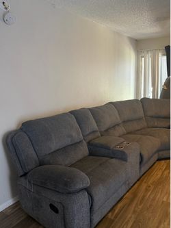 Grey couches