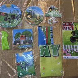Tractor Birthday Party Set 🎉🚜