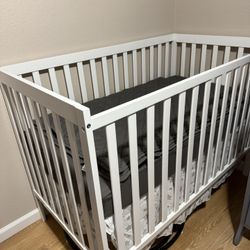 Baby Crib & Mattress 