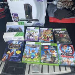 Brand New Xbox 360 And Controller In Box With Games And A Couple Movies
