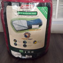 This item is a Coleman Trinidad 40°F Sleeping Bag designed for cool weather camping