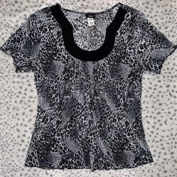 Women’s Ashley J Leopard Print Blouse 