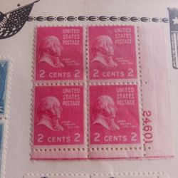 2 Cent John Adams Stamp