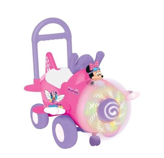Disney Deluxe Minnie Mouse Plane Activity Ride on with Lights and Sounds,