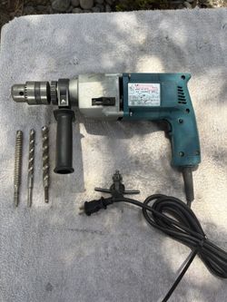 Vintage Chicago Electric 3/4" Heavy Duty Hammer Drill - Model 341-Clean, Std & Hammer Modes, Handle, Chuck Key