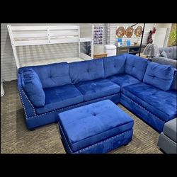 New Sectional + Ottoman 