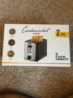 BRAND NEW CONTINENTAL TOASTER WITH 2 Slices CAPACITY