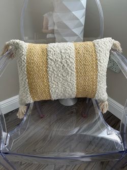 Decorative Pillow, Gold And Beige