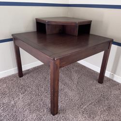 Wood Corner Table