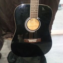 Guitar Black Guitar Baja Brand In Perfect 