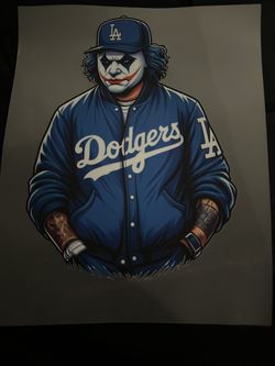 Los Angeles Dodgers Joker Heat Transfer 