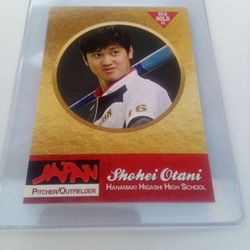 2012 Shohei Otani (Misspelled - Ohtani) Japanese High School Sensation Baseball Card - LA Dodgers 