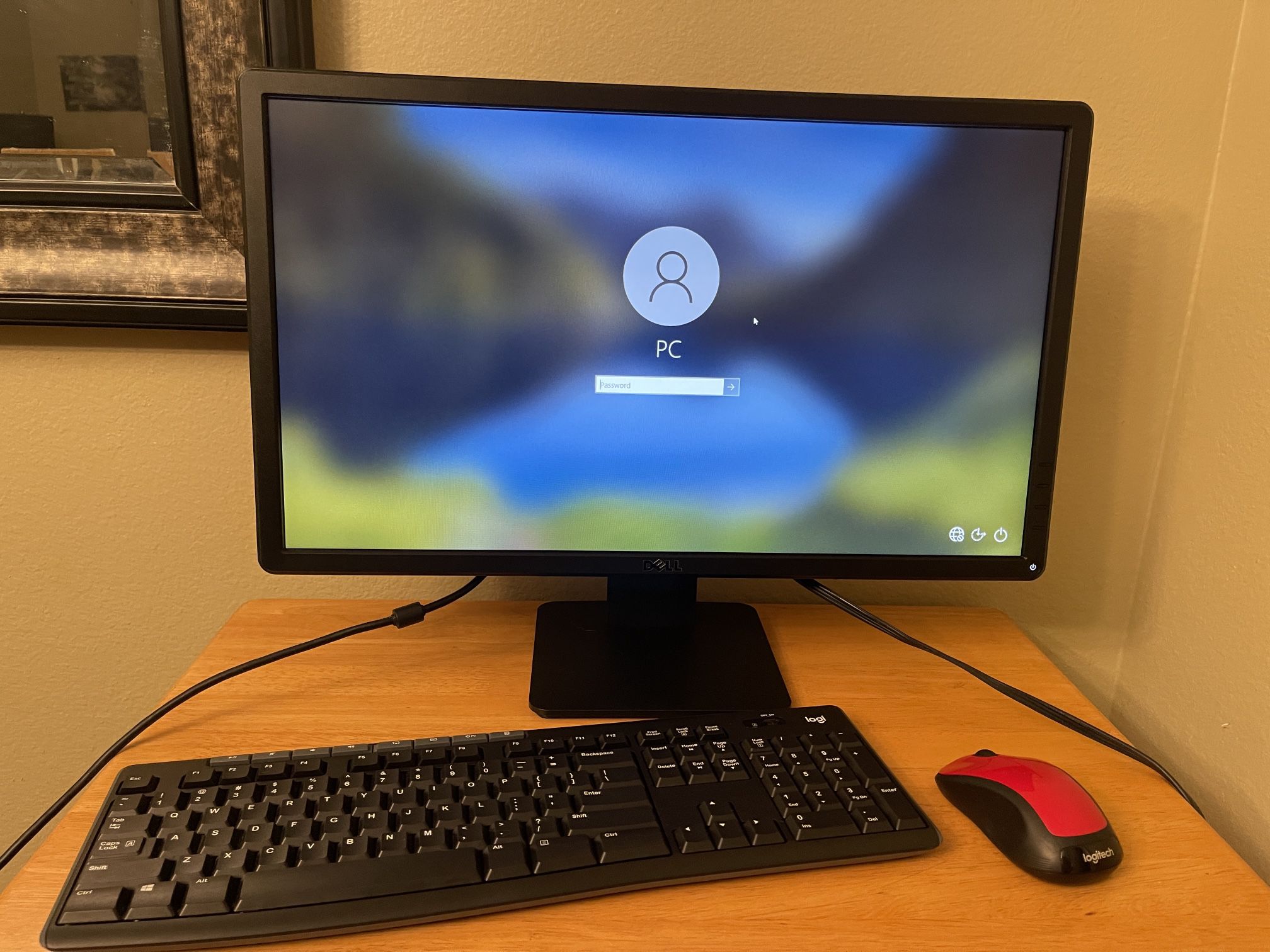 DELL Computer Monitor w Keyboard and Mouse