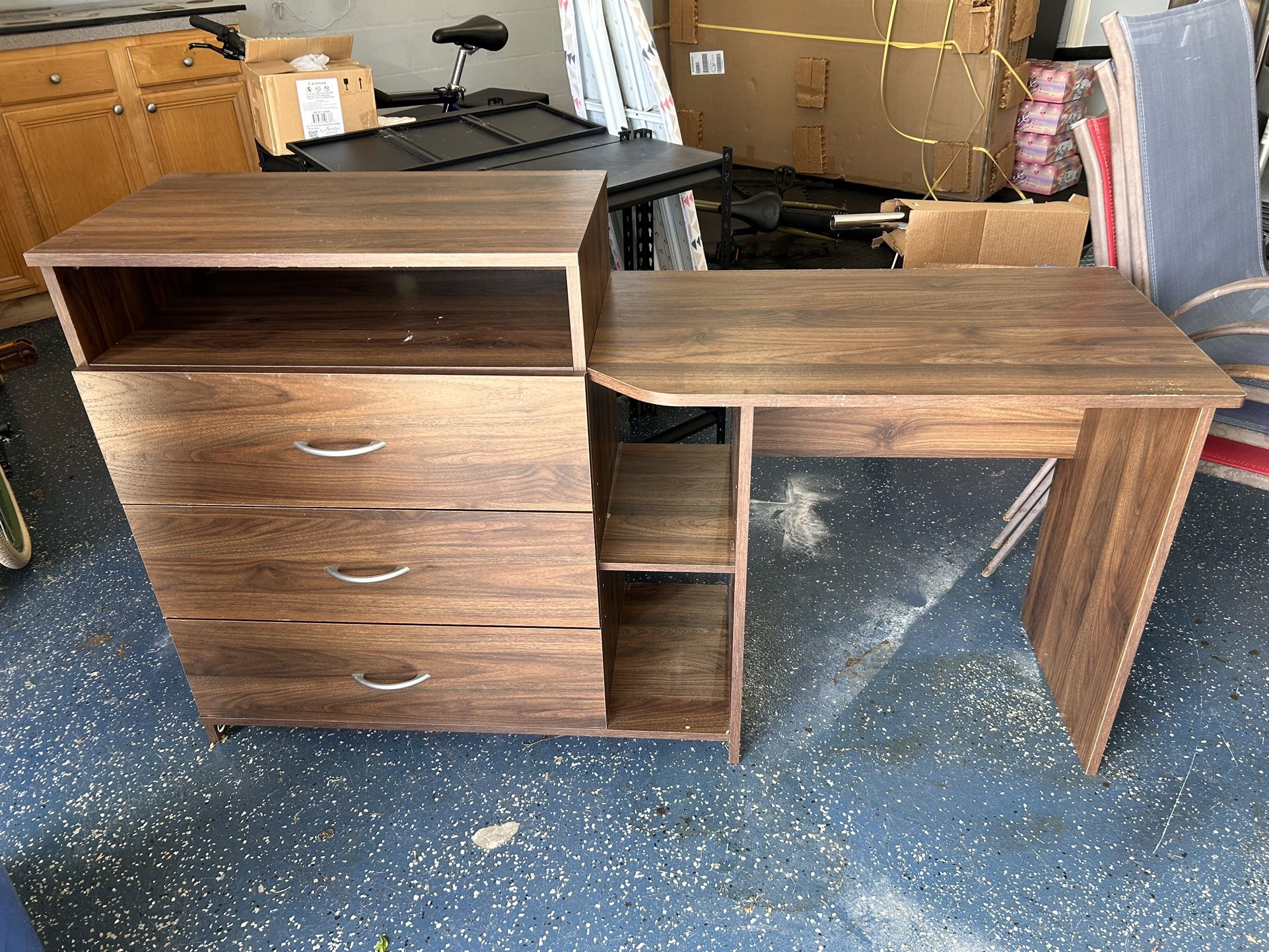 *FREE* Kids Dresser With Desk Extension