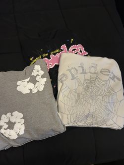 Denim Tear And Spyder Hoodies