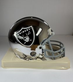 Raiders Chrome Mini Helmet