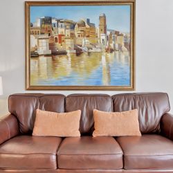 Italian Leather Couch