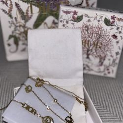 DIOR BRACELET AND NECKLACE 