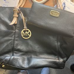 Leather MK Purse And Wallet