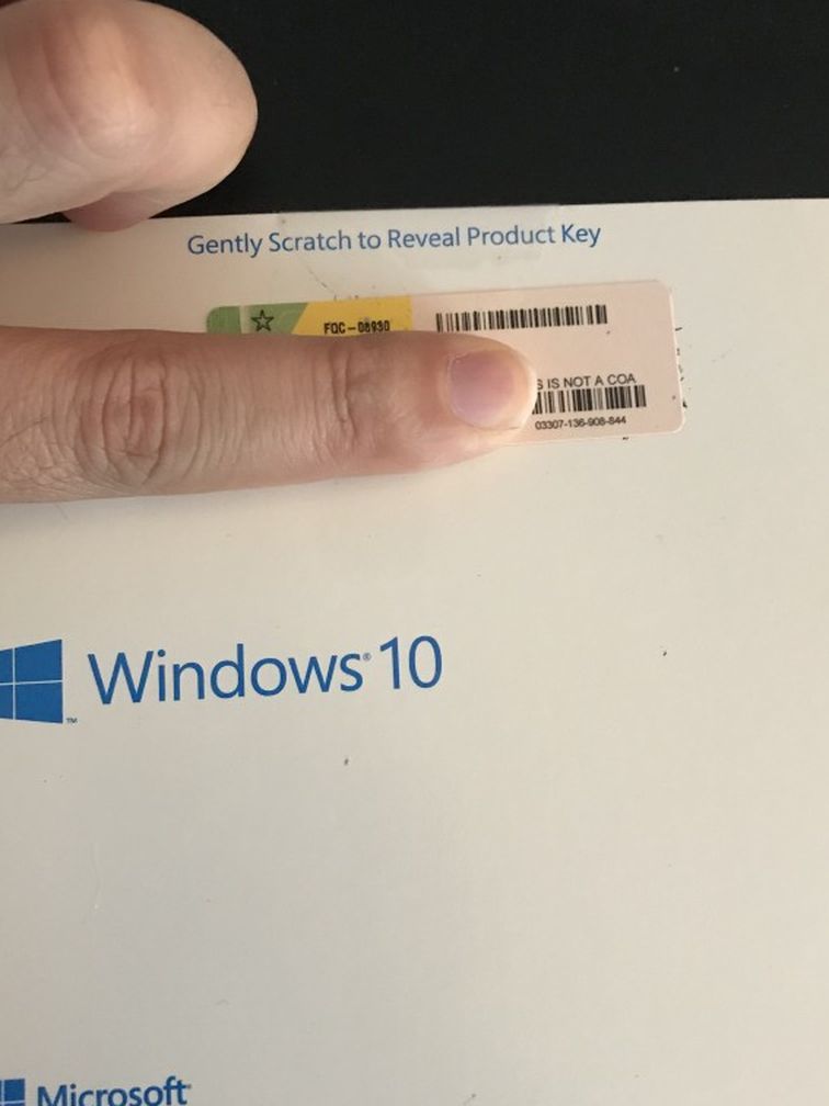 Microsoft Windows 10 pro disk with key for laptop and desktop computer pc