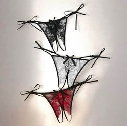 NEW/NUEVO onesize fits a S/M/L crotchless lingerie/ Talla unica lencería sin entre piernas