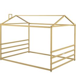 Queen Size Montessori Bed Frame - Gold