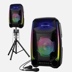 ION - (Total PA Ultimate) - 650W - Bluetooth PA Speaker System w/ Mic, LED Lights, Bluetooth, Stand Etc.