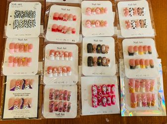 Press-On Nail Art Sets $5 each set