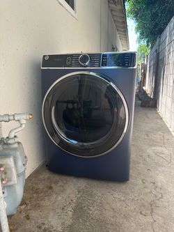 GE Front Load Dryer Sapphire Blue