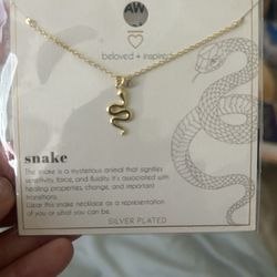 Gold Plated Over Silver Plated Snake Nevkla E