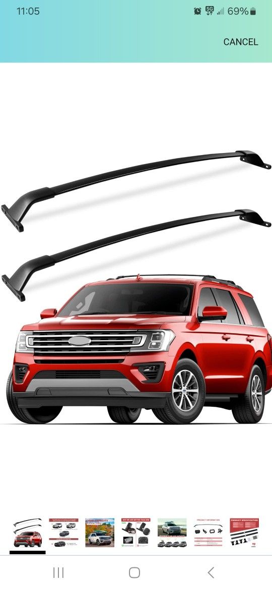 Roof Racks For 2018-2025 for, Ford Expedition & Lincoln Navigator New In Box Pick Up In Pomona $55