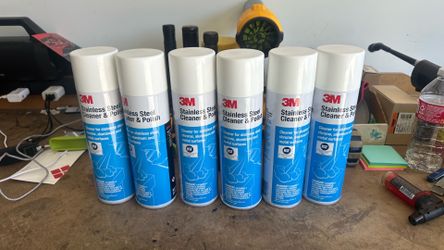 3M Stainless Steel Cleaner and Polish, Lime Scent, Foam, 21-Ounce Aerosol Cans (6)