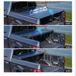 WHALEMOTOR Hard Tri-Fold Tonneau Cover Ford Maverick 2022-2026 4.6ft WMTC-3095