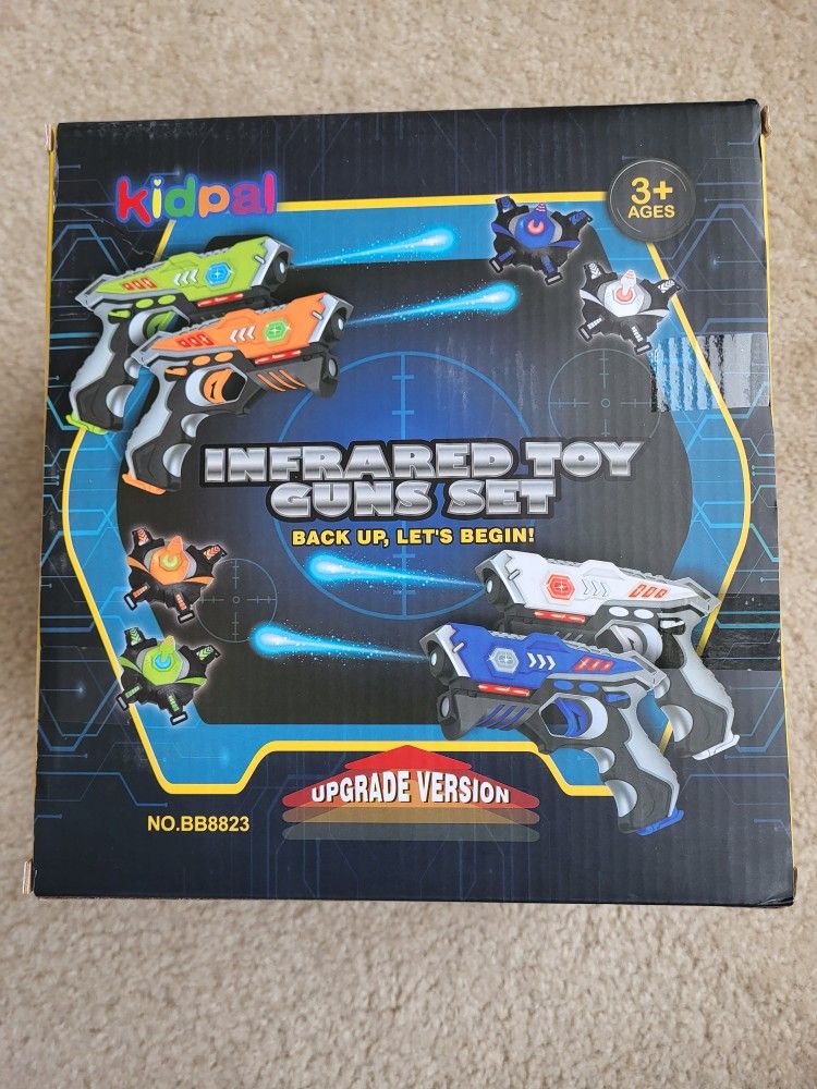Awefun Laser Tag set - Age 8-12 - Kidpal Infrared Laser Tag Set with Gun and Vest