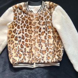 Fuzzy Warm Cheetah Jacket 