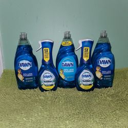 3 Dawn 38oz/2 Dawn Spray 16oz Dish Soap