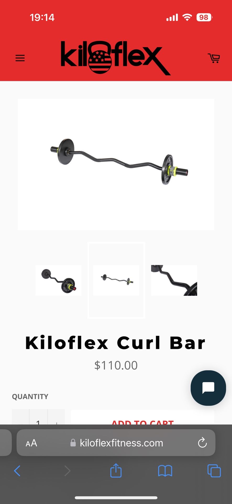 Kilofitness Curl Bar