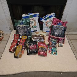 DOG FOOD, DOG BED, DOG TREATS 