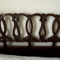 Heavy Wooden Headboard King 